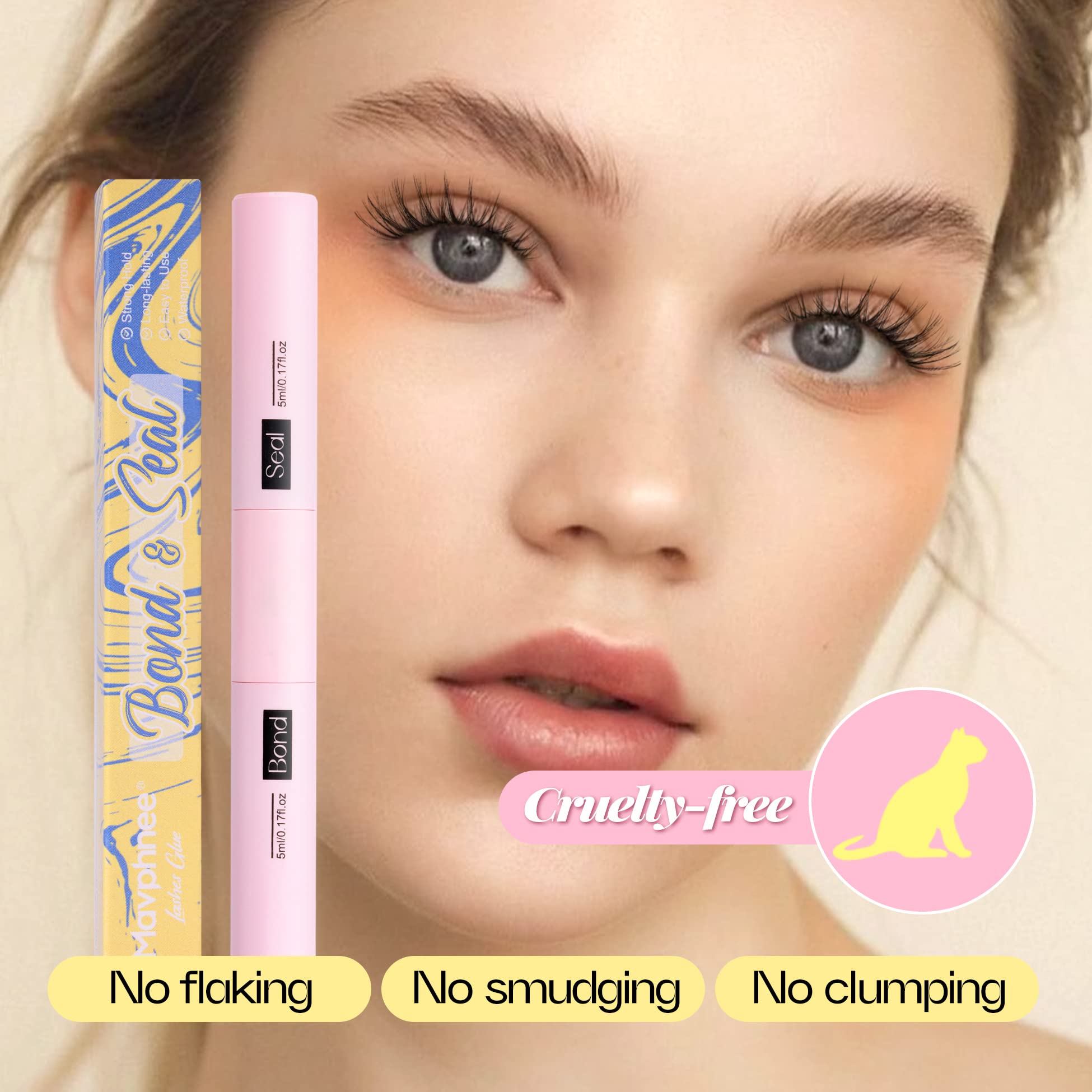 Mavphnee DIY lash extensions at home with ease.