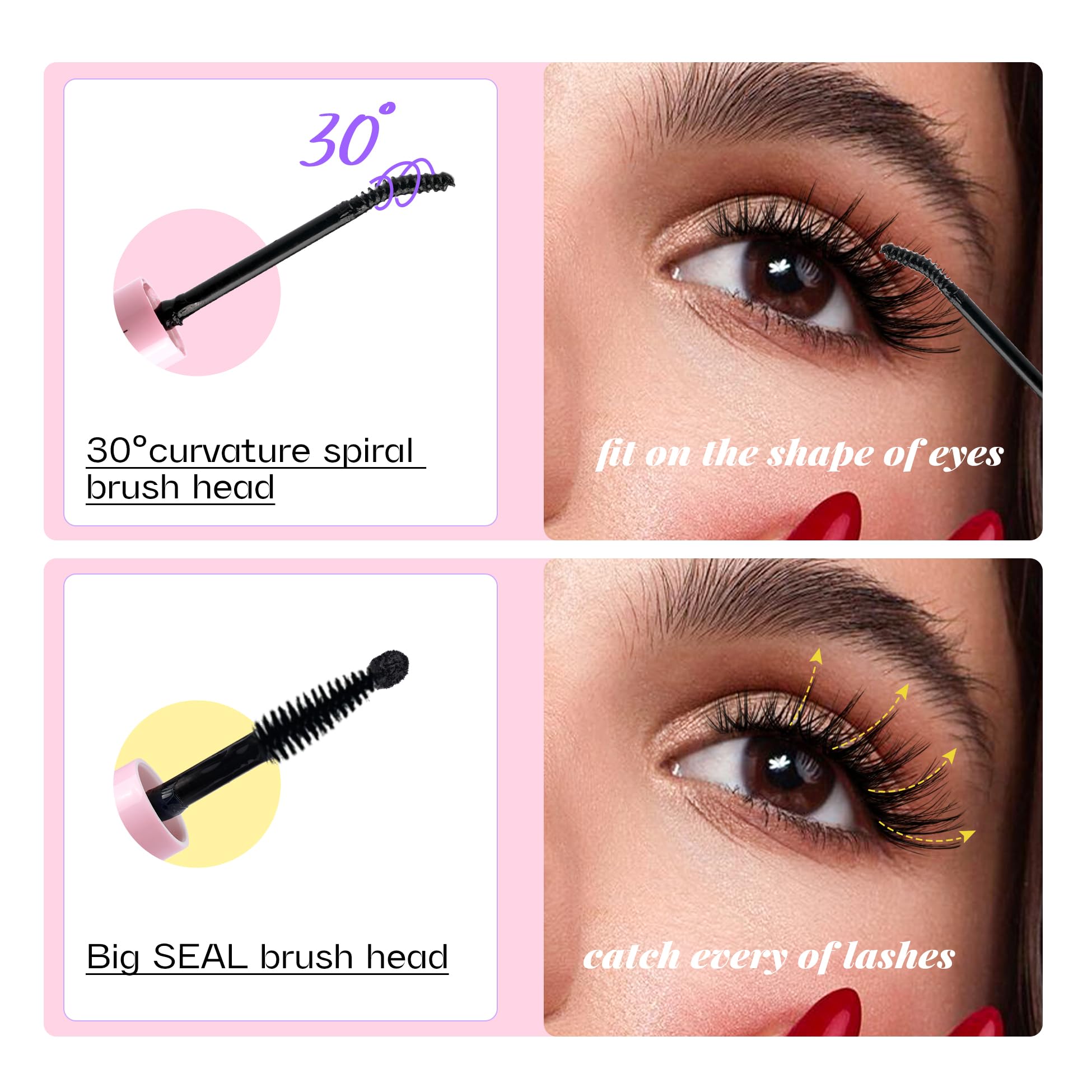 Mavphnee dramatic lash look from the 2 in 1 system.