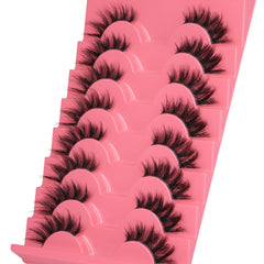 Mavphnee fluffy half lashes add subtle volume for day-to-night looks.