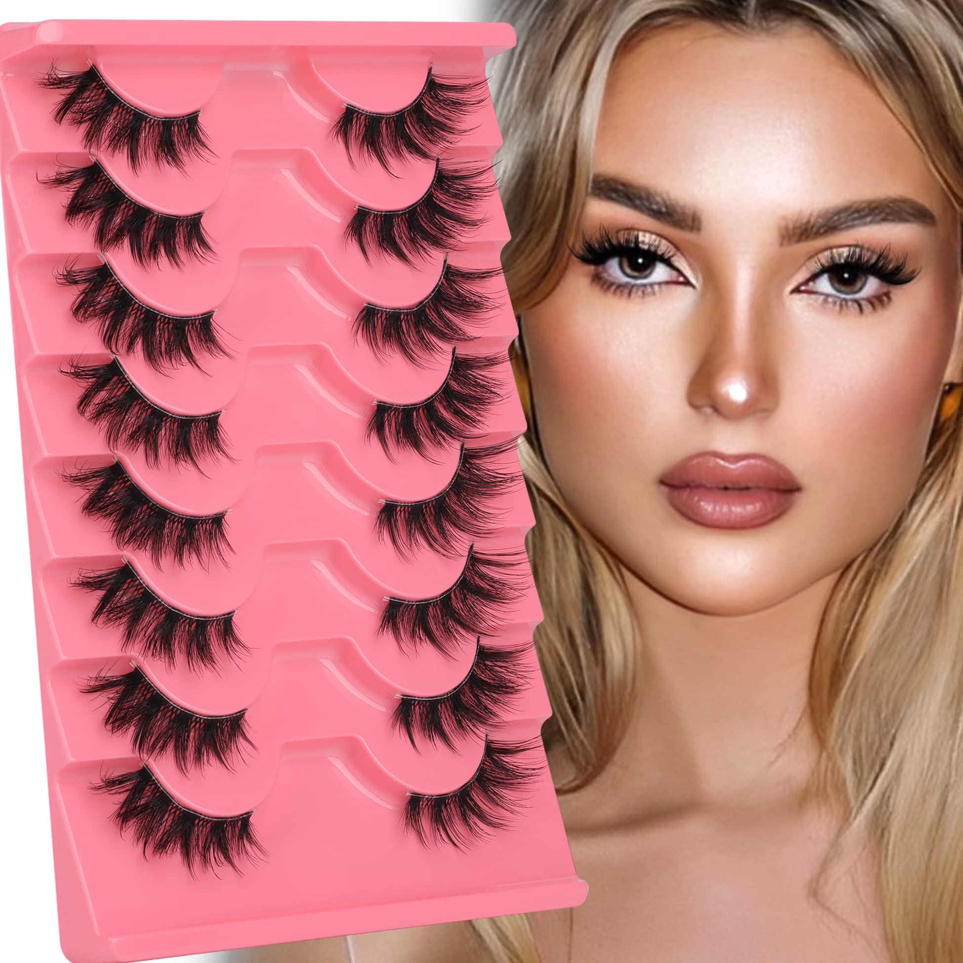 Mavphnee half lashes offer lightweight comfort for all-day use.