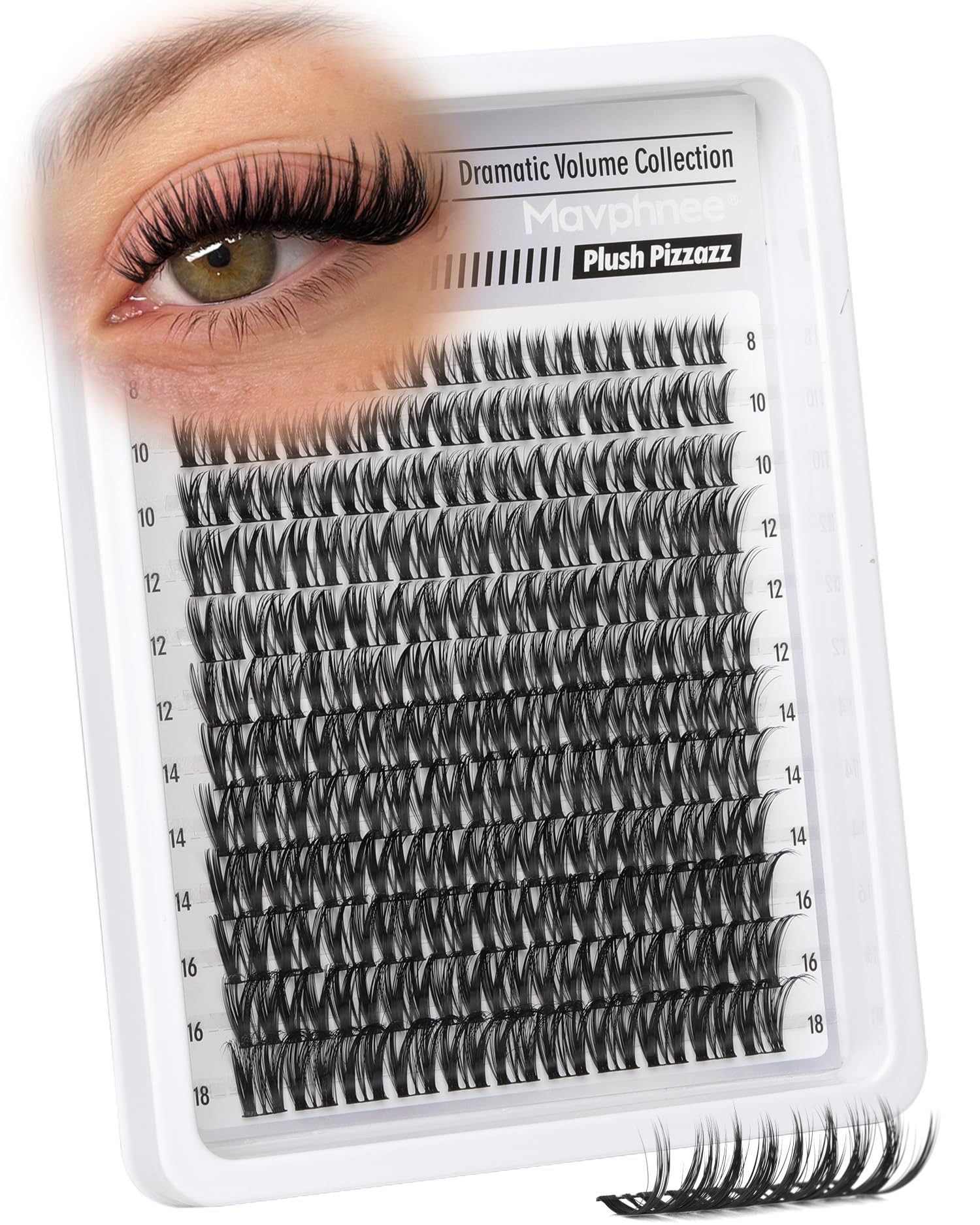 Mavphnee Lash Clusters Flaunt deliver dramatic fullness with featherlike density.