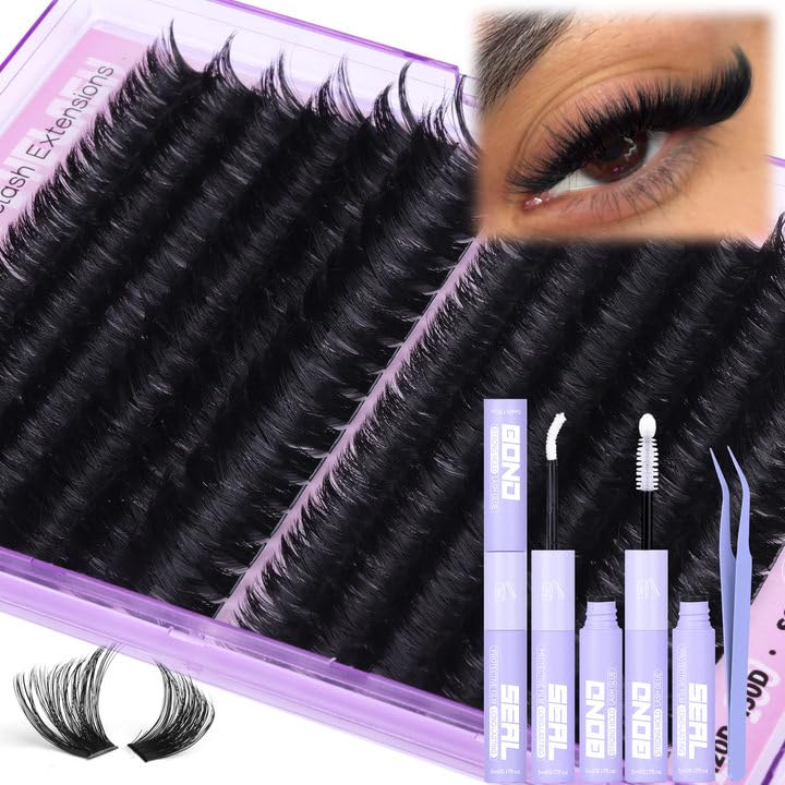 Mavphnee lash clusters kit 14-20mm for customizable salon-grade looks at home