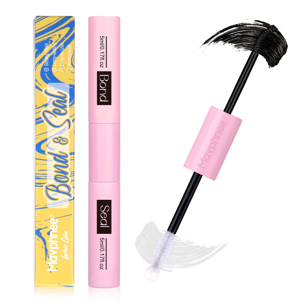 Mavphnee lash glue bond brush for precise application and secure hold.