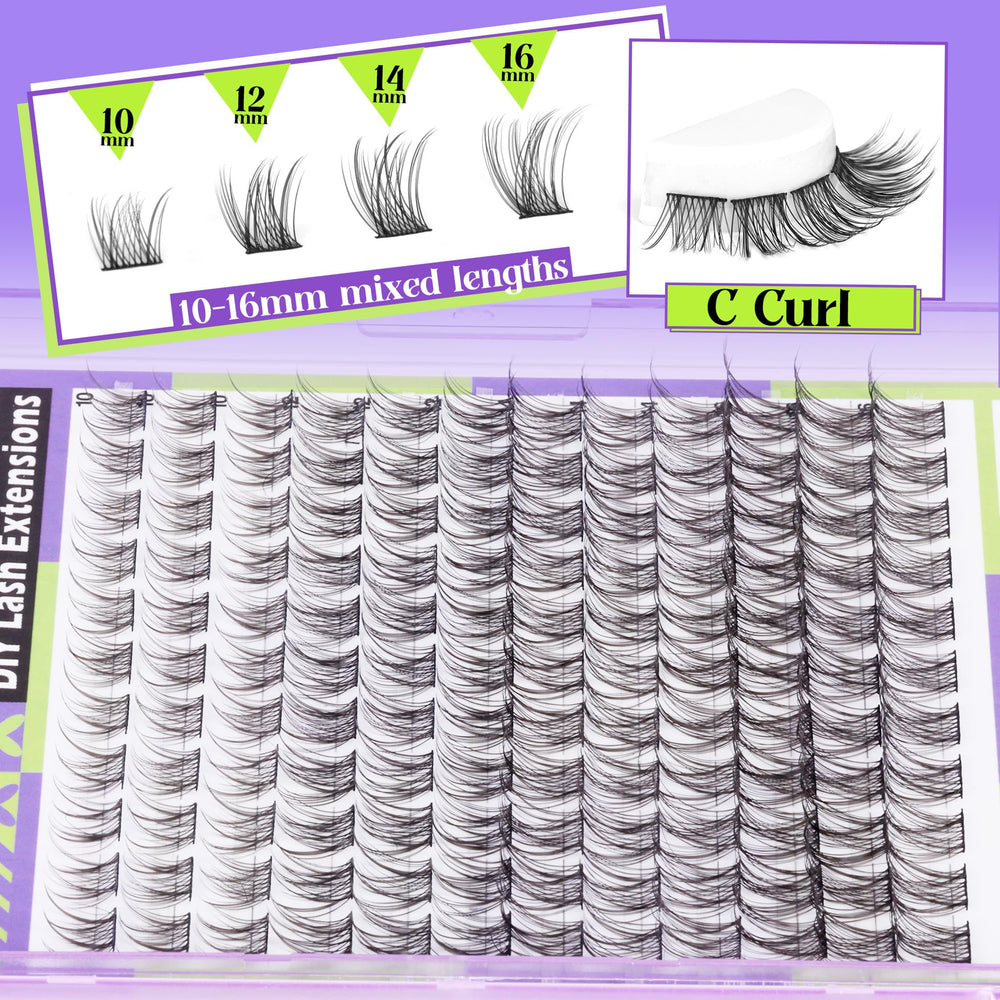Mavphnee lightweight, flexible lash clusters suitable for long wear