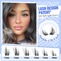 Mavphnee Manga Lash Clusters cat eye spiky design creates bold definition.