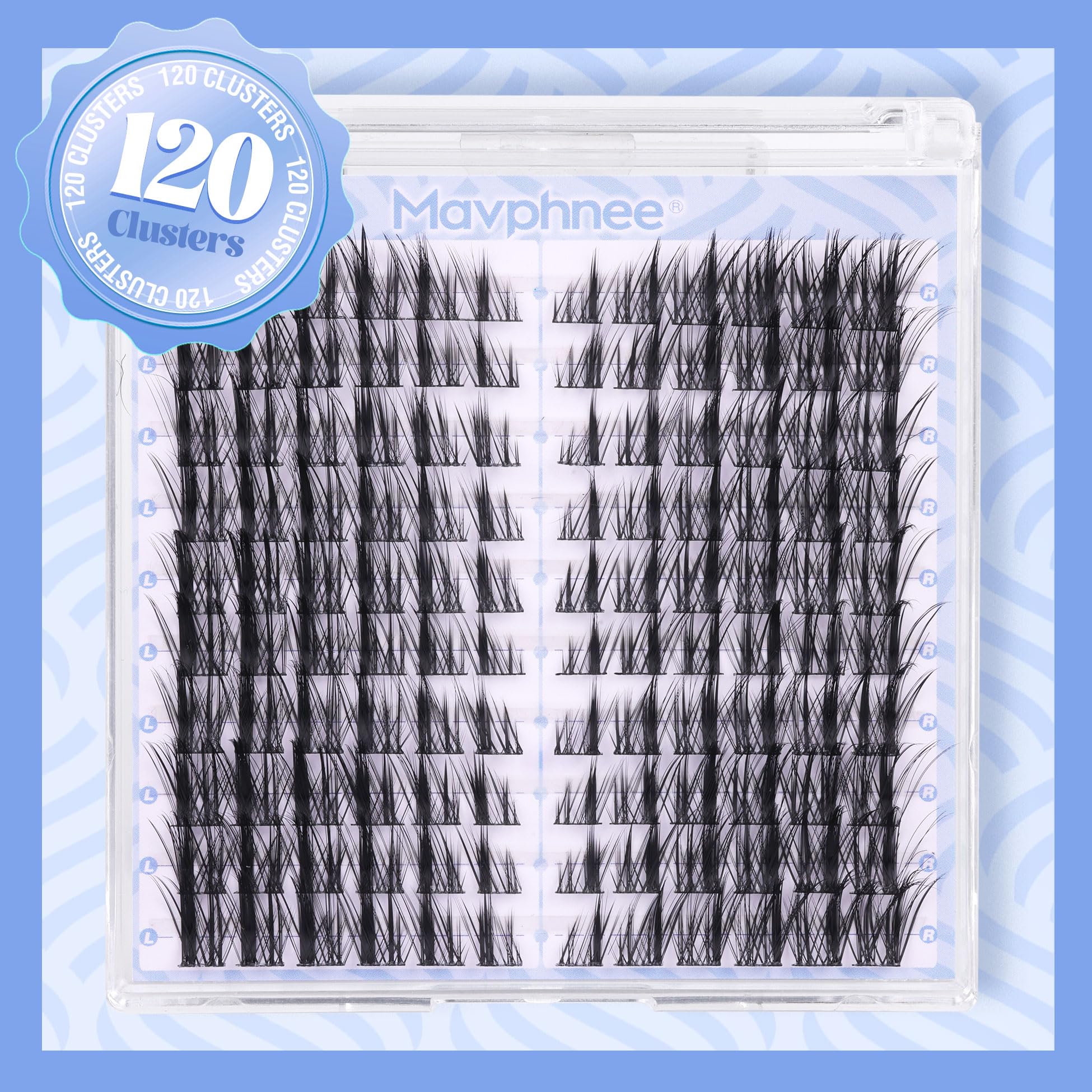 Mavphnee Manga CD-curve lashes deliver balanced lift with a natural flutter.