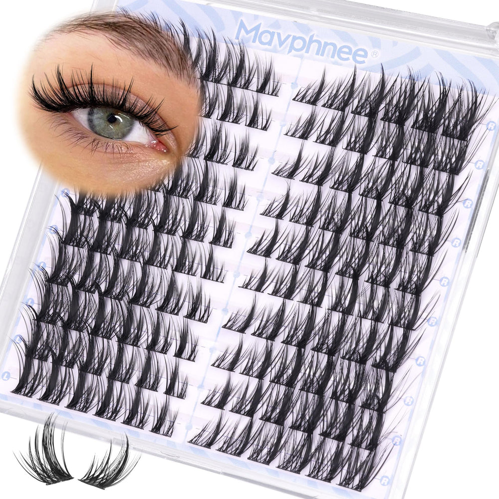Mavphnee Manga Lash Clusters pre-mapped for balanced left and right eyes, easing application.