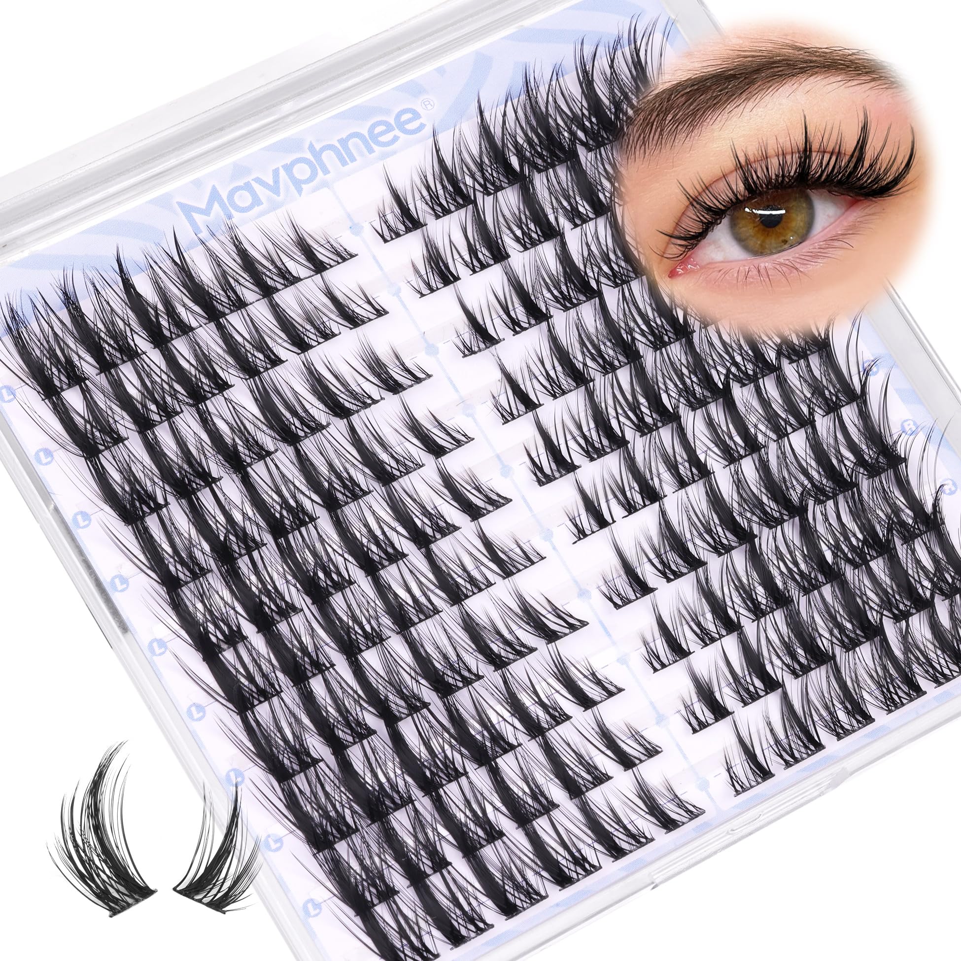 Mavphnee Manga lash clusters are reusable and durable for extended wear.