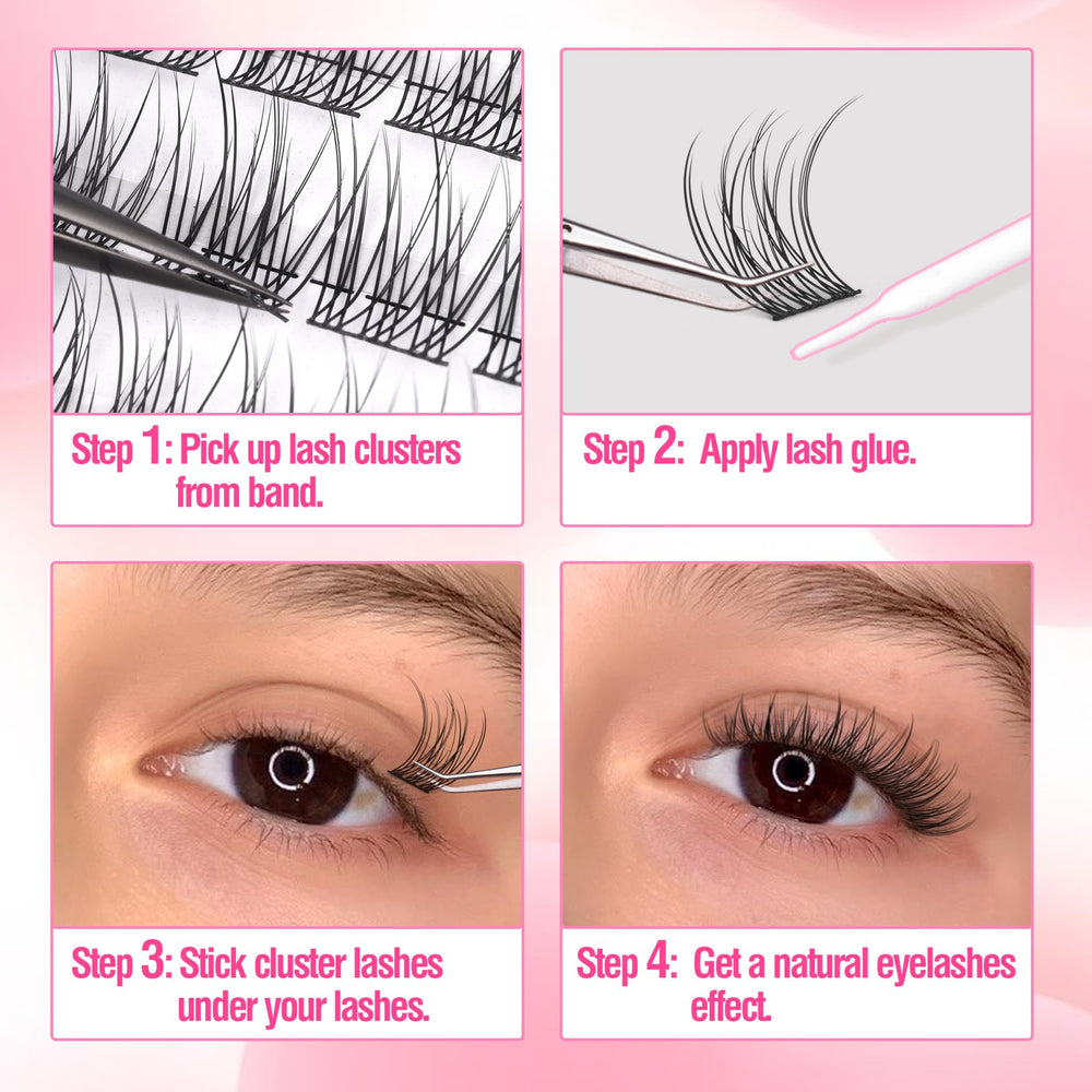 Mavphnee natural-looking lashes blend with your own for a flattering gaze.