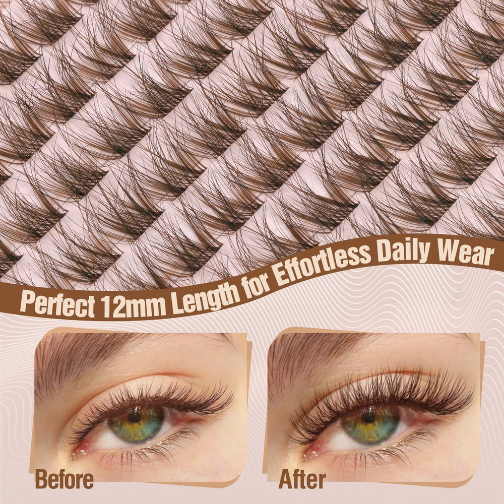 Mavphnee Reusable lash clusters offer 15+ wears with care.