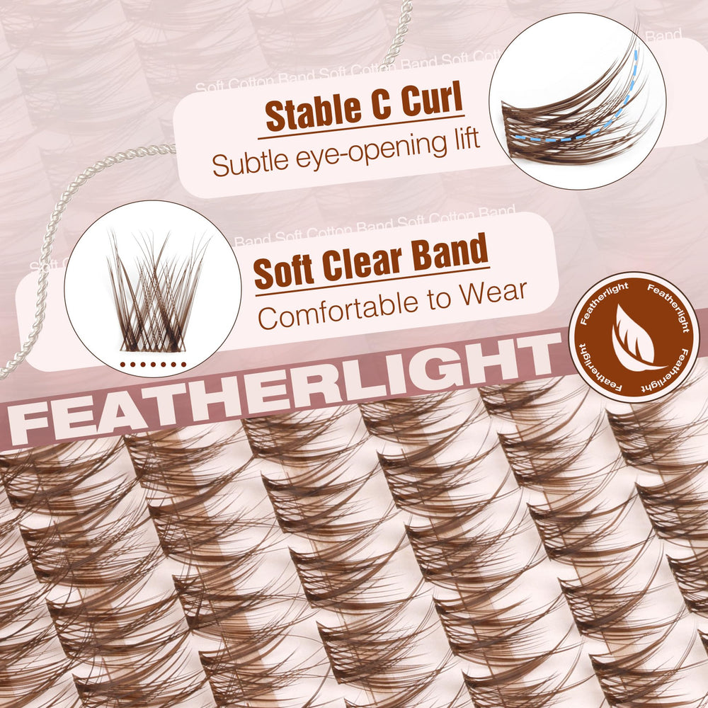 Mavphnee reusable wispy lash clusters for multiple wears