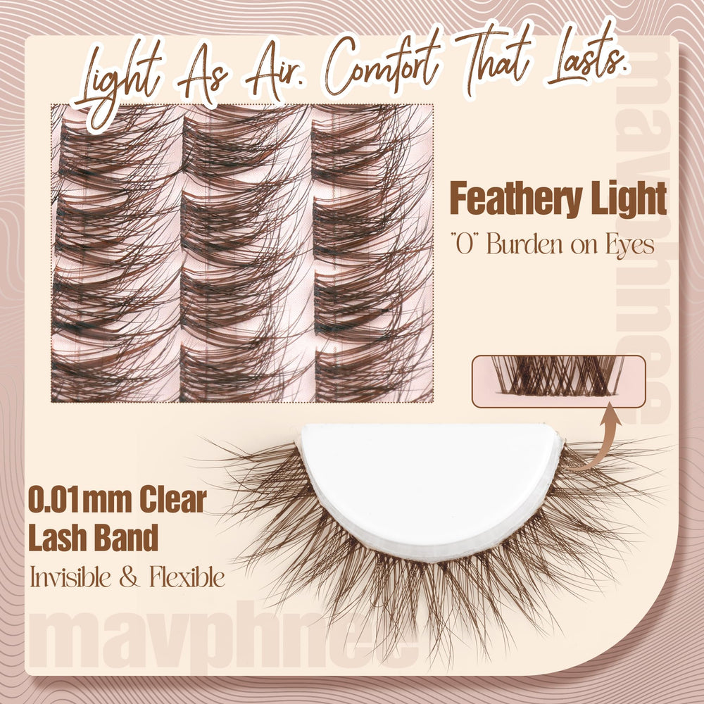 Mavphnee Soft feather fiber for gentle, move-with-you volume.