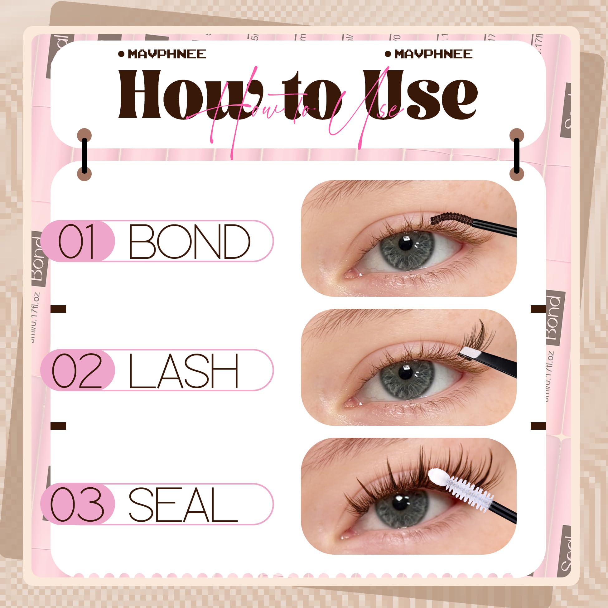 Travel-friendly kit for on-the-go lash touch-ups and looks.