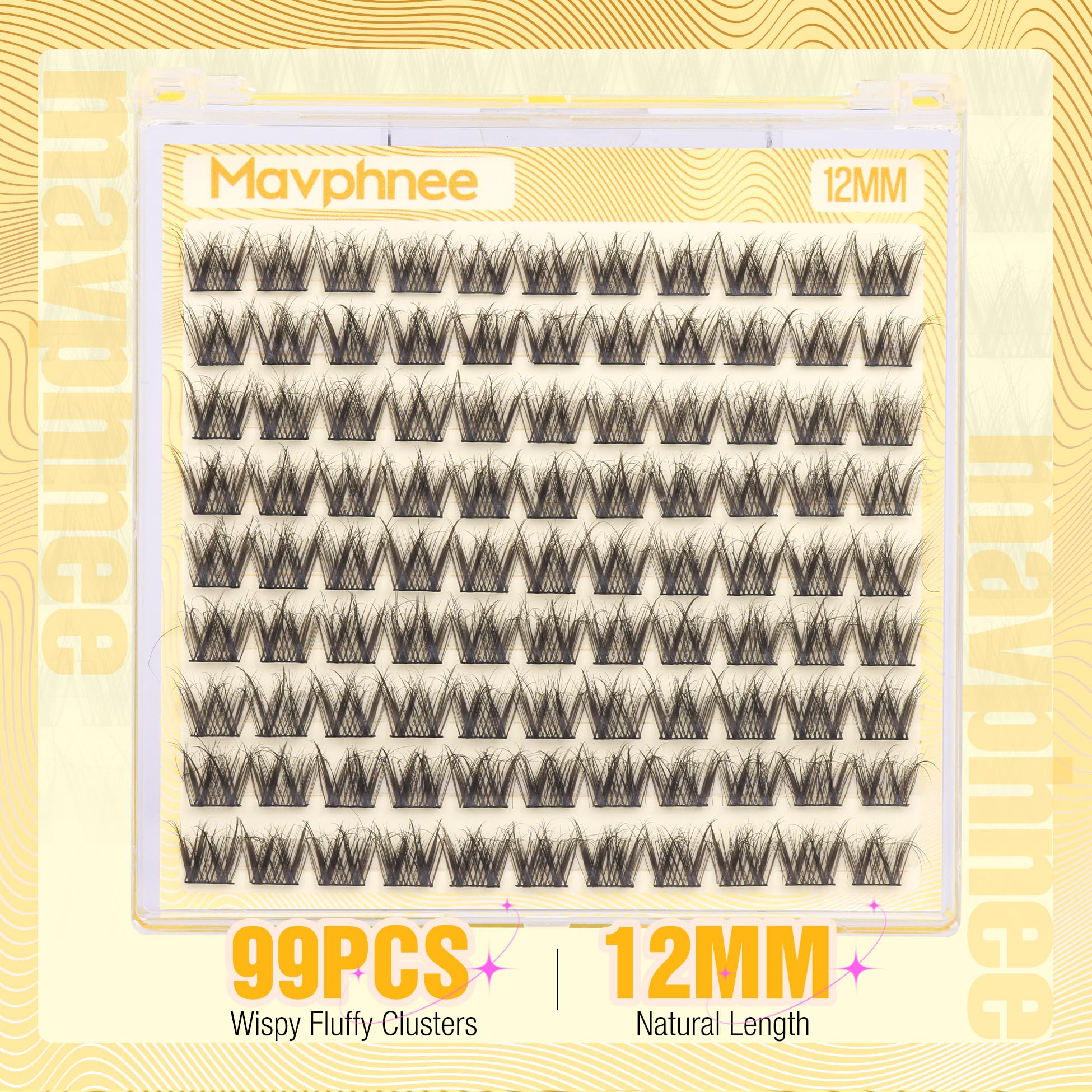 Mavphnee wispy cluster lashes create feathered volume without heaviness