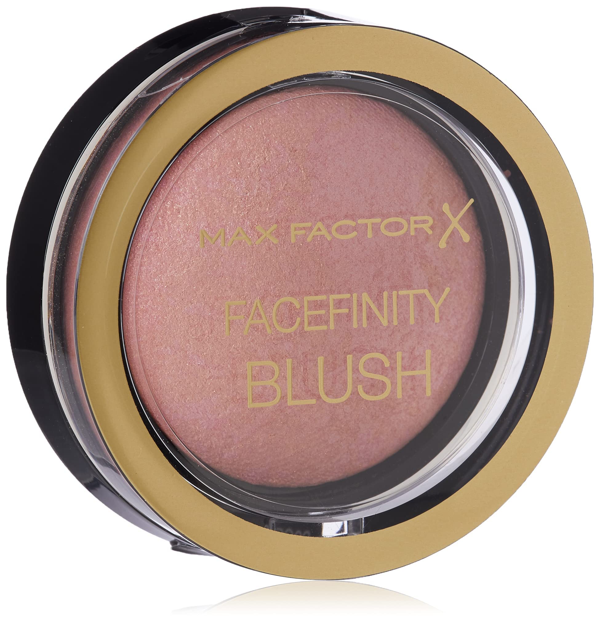 Max Factor Creme Puff Blush No.05 Lovely Pink builds soft, natural cheek color.