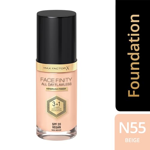 Max Factor Facefinity bottle cap for secure, mess-free application.