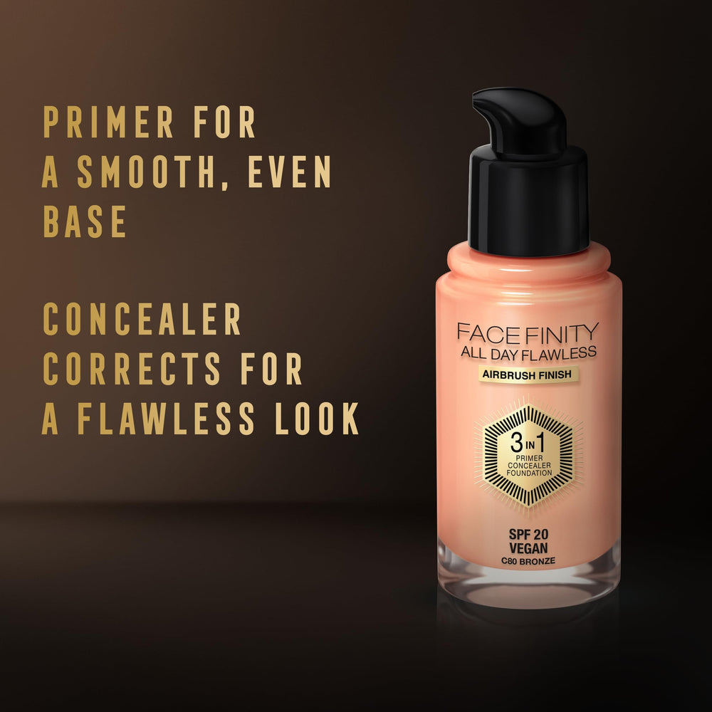 Max Factor Facefinity velvet finish on skin for a healthier-looking effect.
