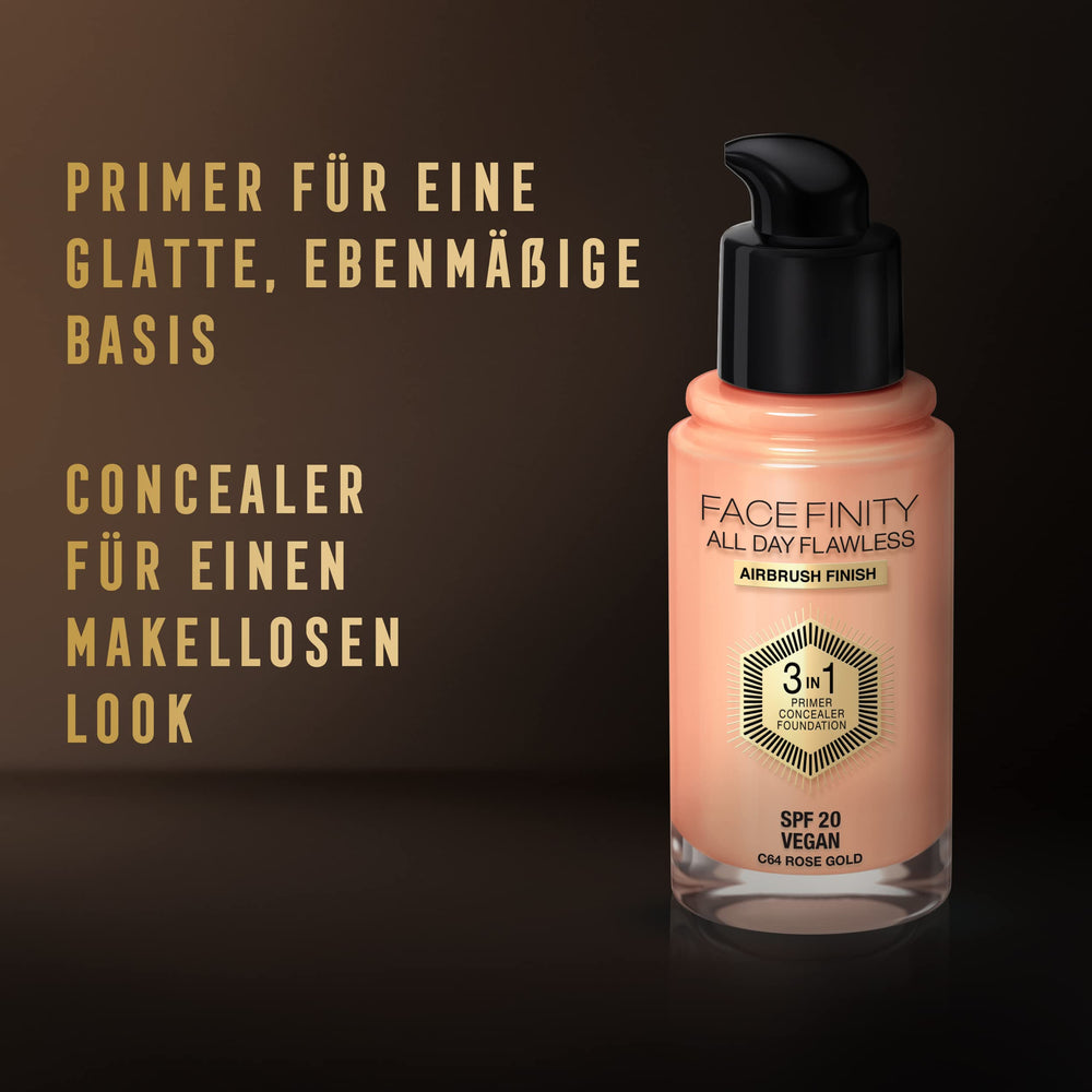 Max Factor Facefinity primer-base illustration highlights smooth base and hold