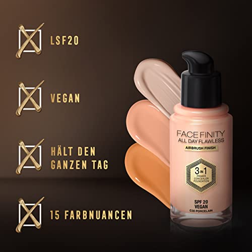 Max Factor Facefinity Rose Gold shade bottle highlights color and portability