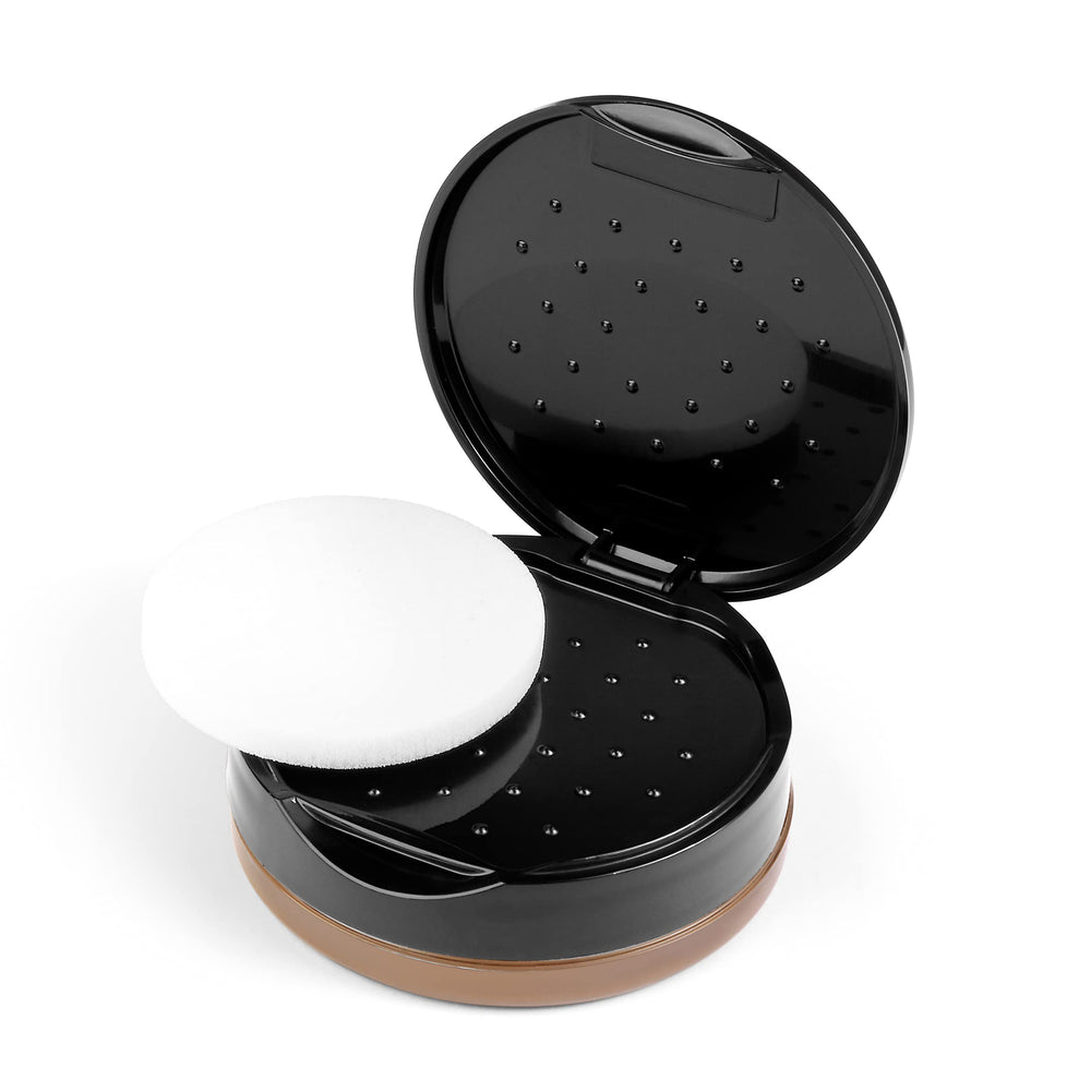 Max Factor Miracle Touch foundation on skin demonstrates a smooth, even application.