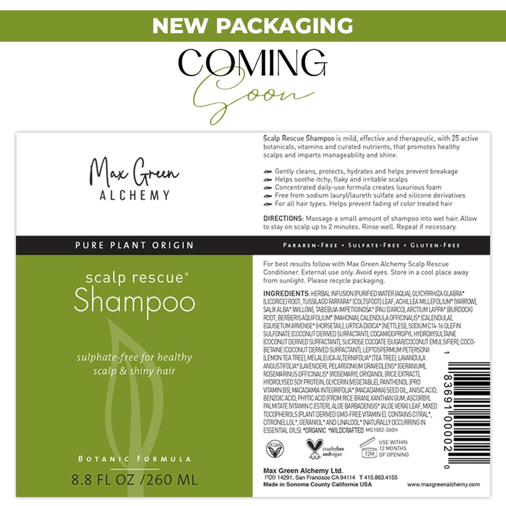 Max Green Alchemy MGA vegan conditioner bottle with pump for easy application.