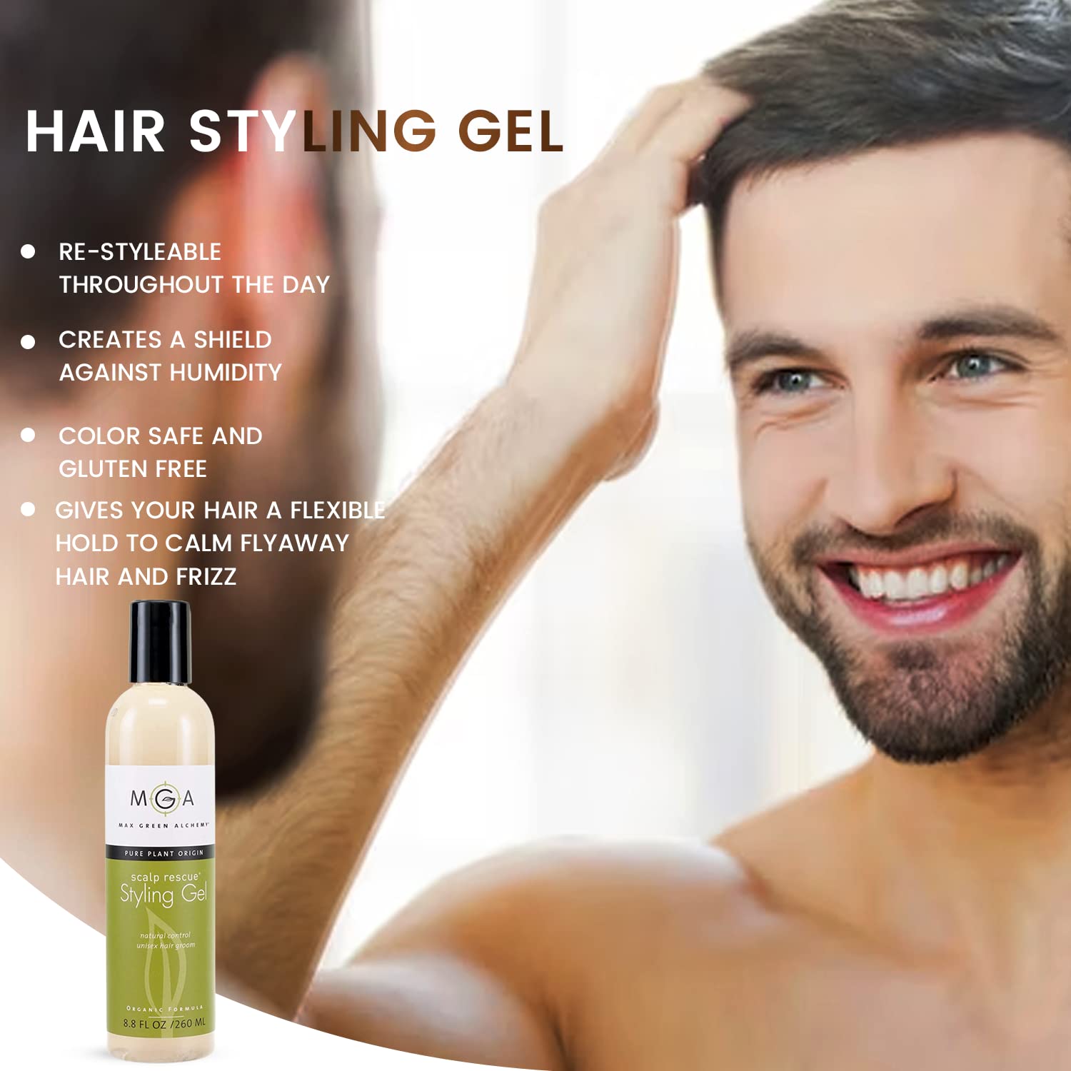 Alcohol-free Scalp Rescue Gel suitable for sensitive scalps