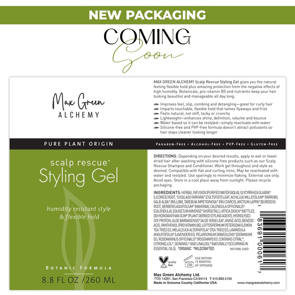 Vegan and cruelty-free Scalp Rescue Gel by Max Green Alchemy