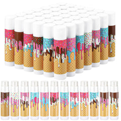 Maxcheck baseball ice cream drip lip balm pack with 12 designs for gifting
