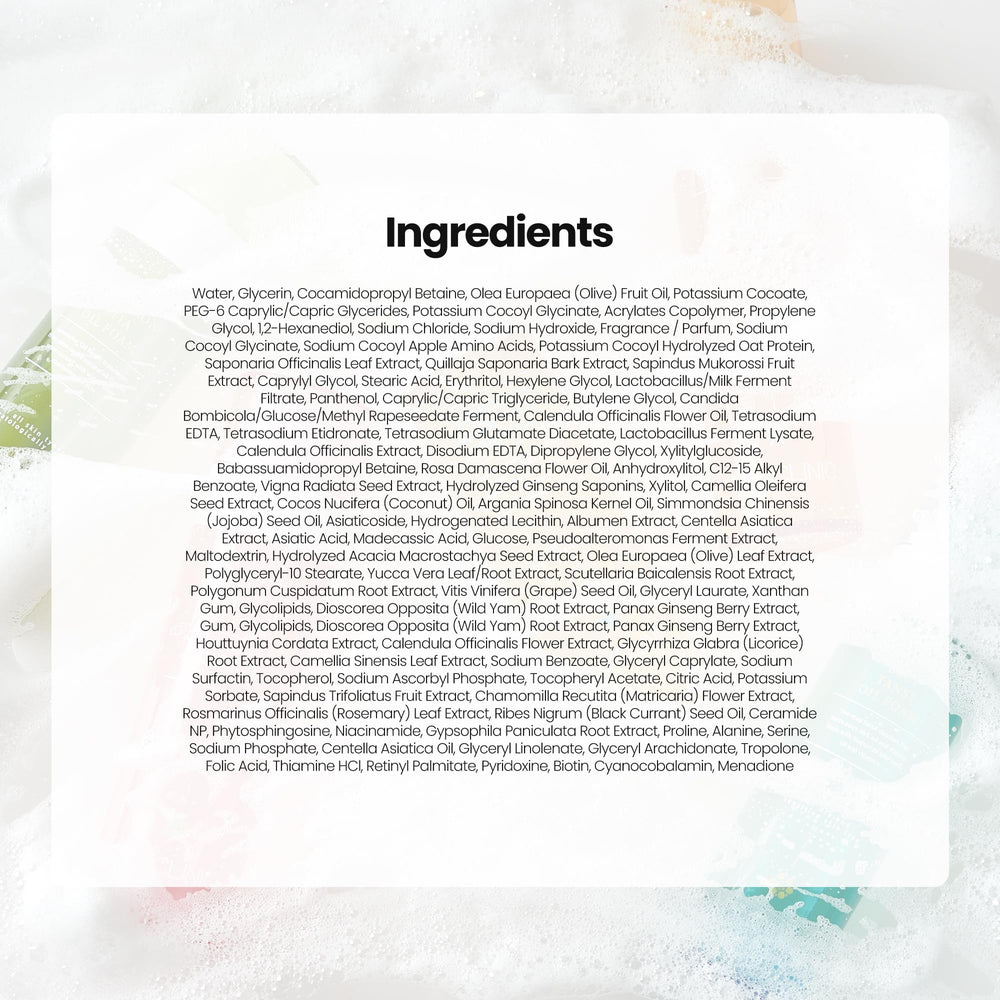 Supports skin microbiome while cleansing with calendula complex.