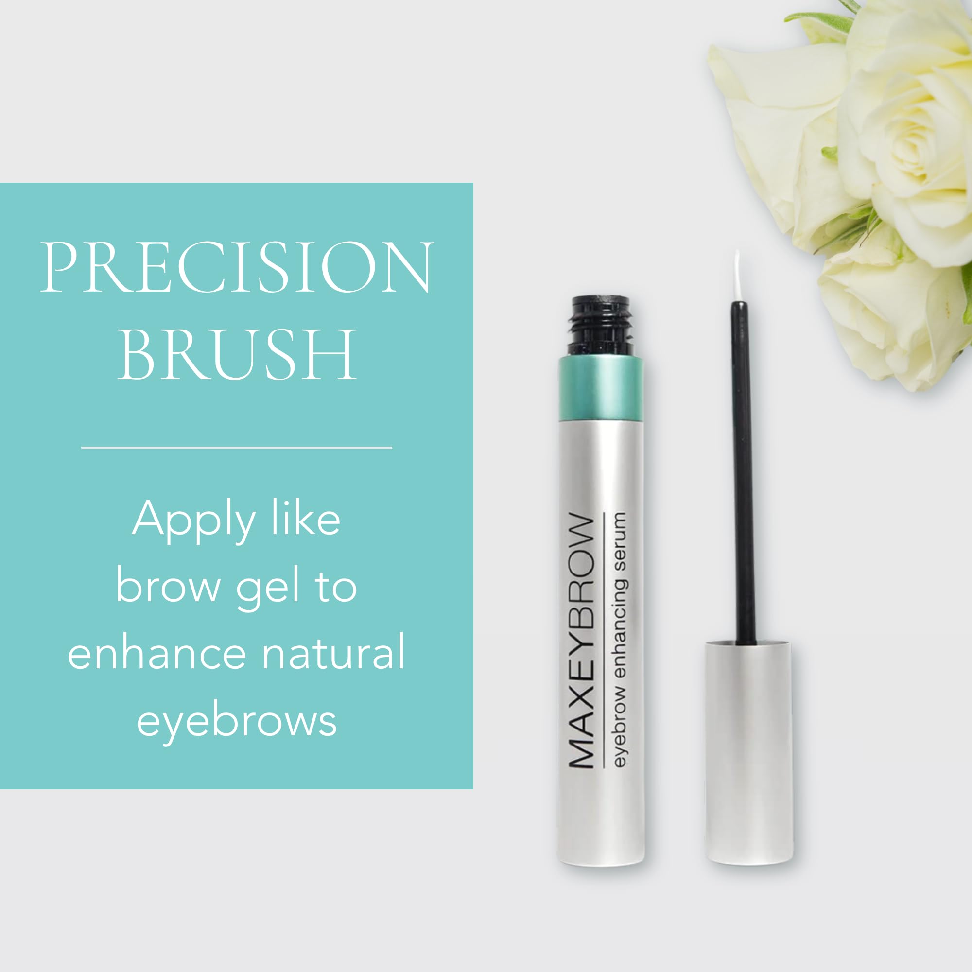 MaxeyBrow colorless gel texture ready for seamless brow styling