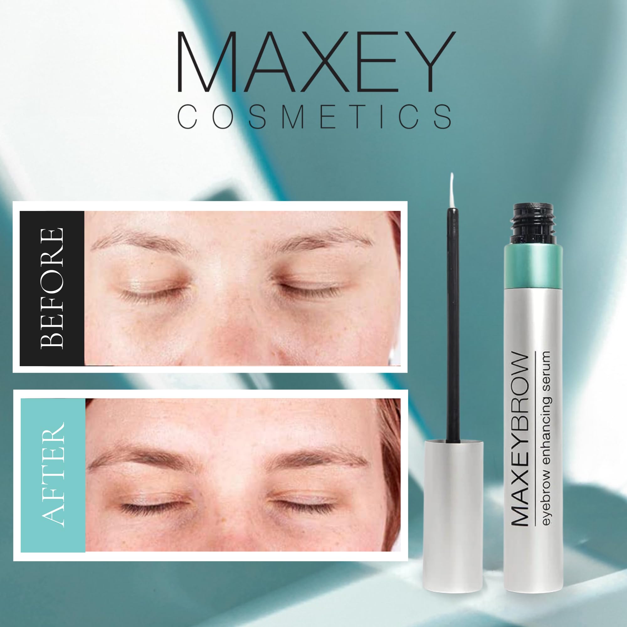MaxeyBrow precision brush demonstrates targeted brow application