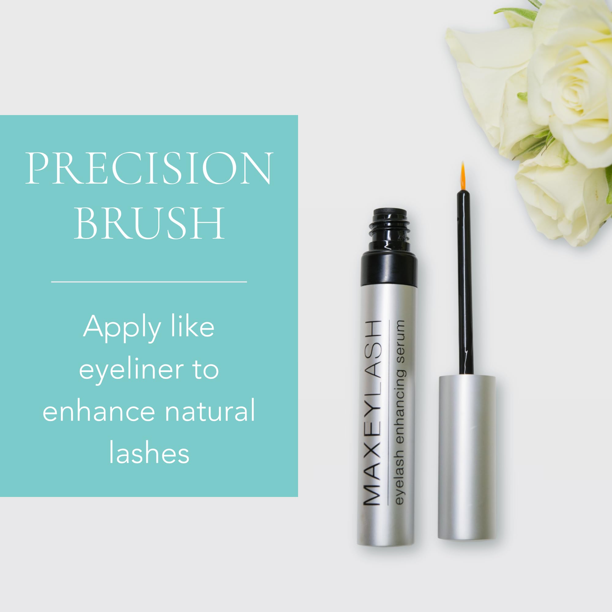 Lashes with MaxeyLash applied showing subtle fullness