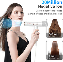 Maxfoxe hair dryer quiet operation suitable for morning routines.