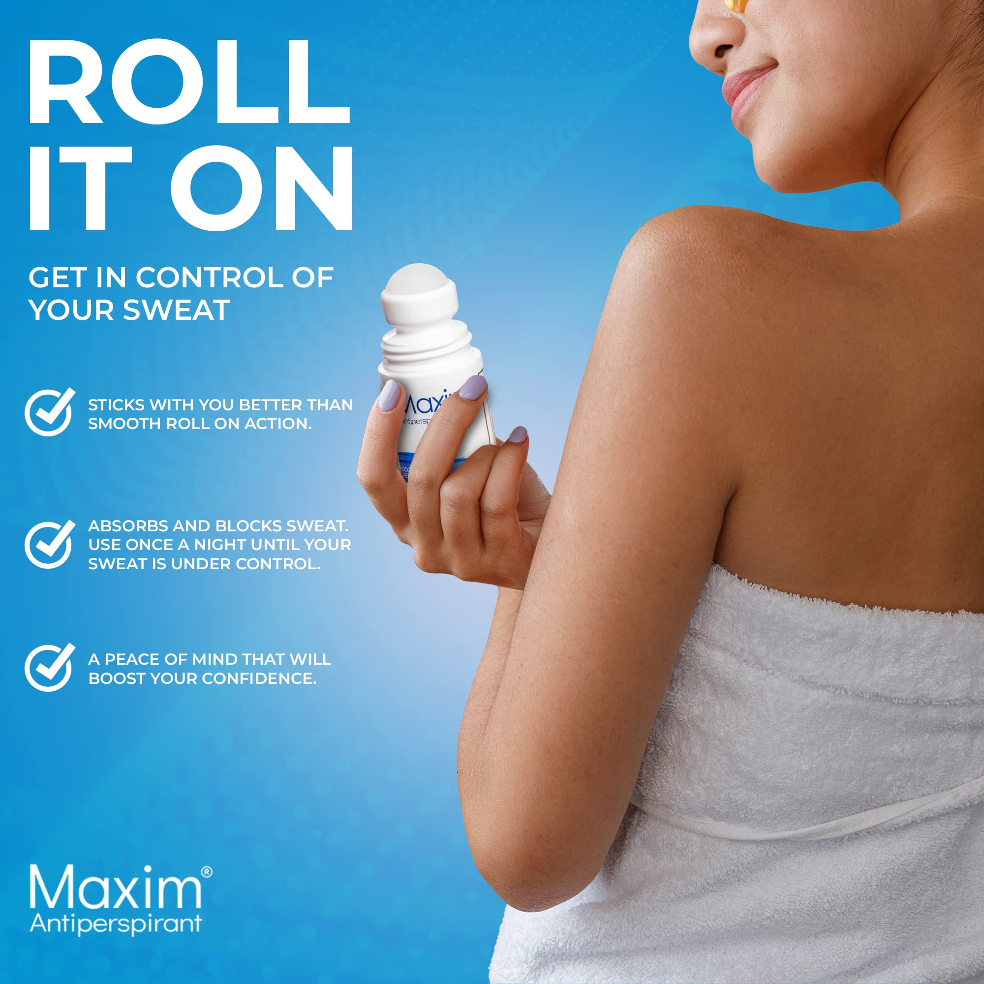 MAXIM made in USA label on product packaging