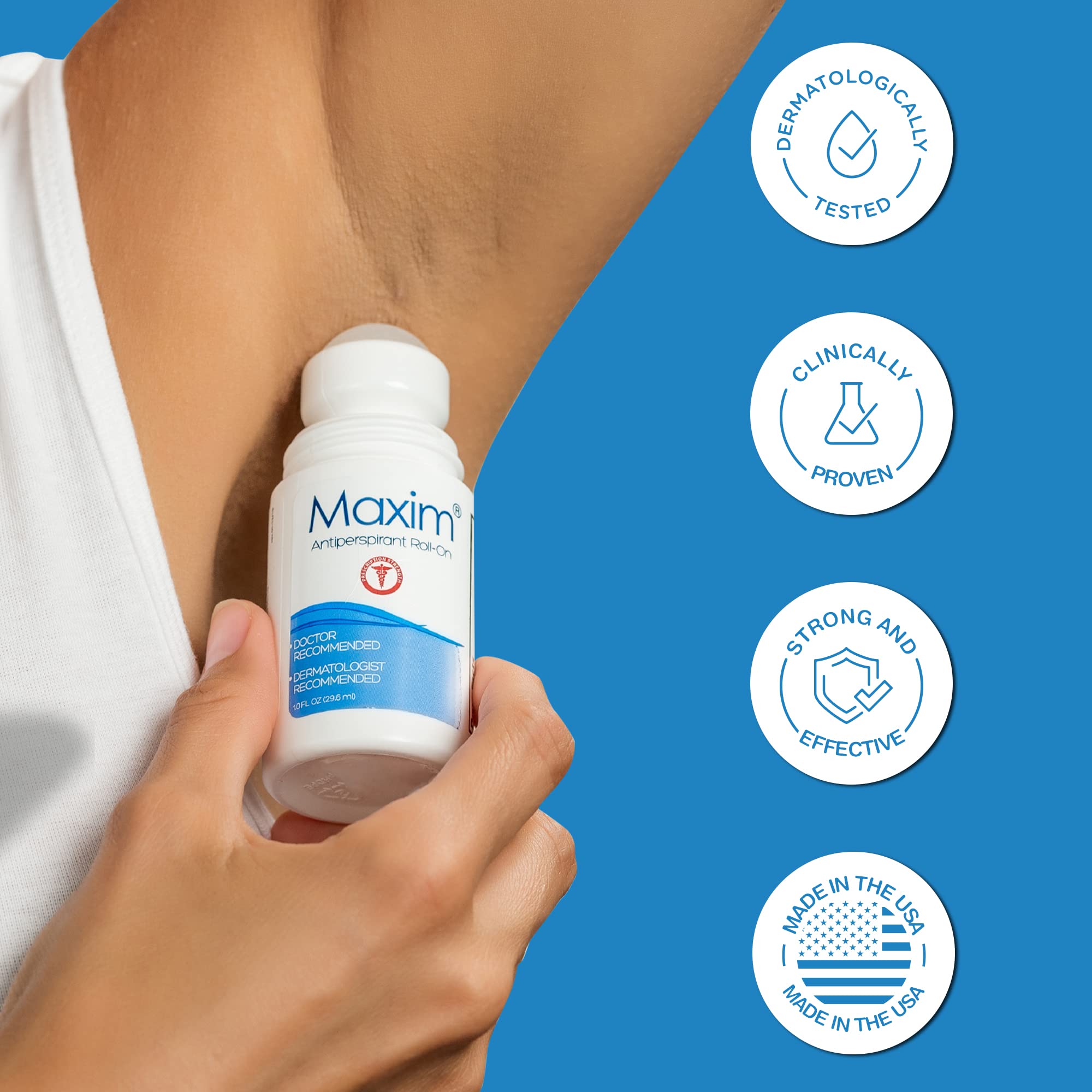 MAXIM skin-friendly formula designed for everyday use