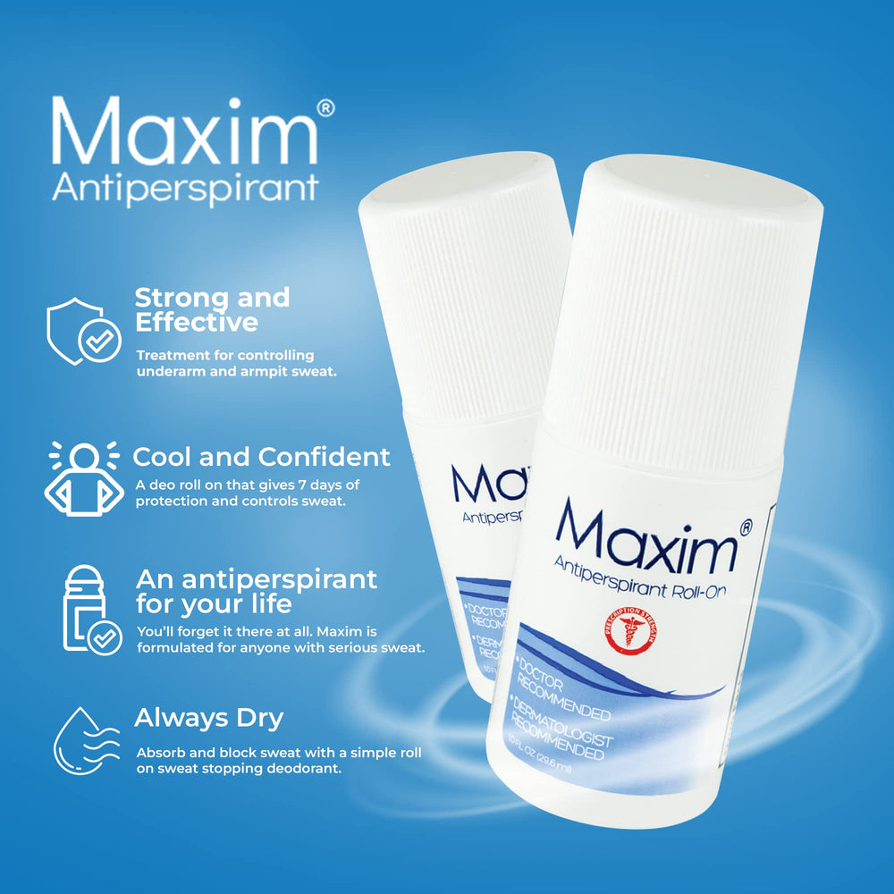 MAXIM unscented deodorant label emphasizing fragrance-free protection