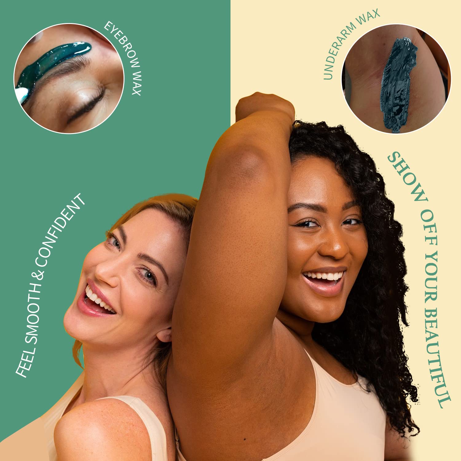 Maxpearl at-home waxing setup demonstrates easy, strip-free application for quick sessions.