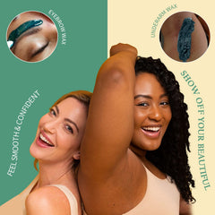Maxpearl at-home waxing setup demonstrates easy, strip-free application for quick sessions.