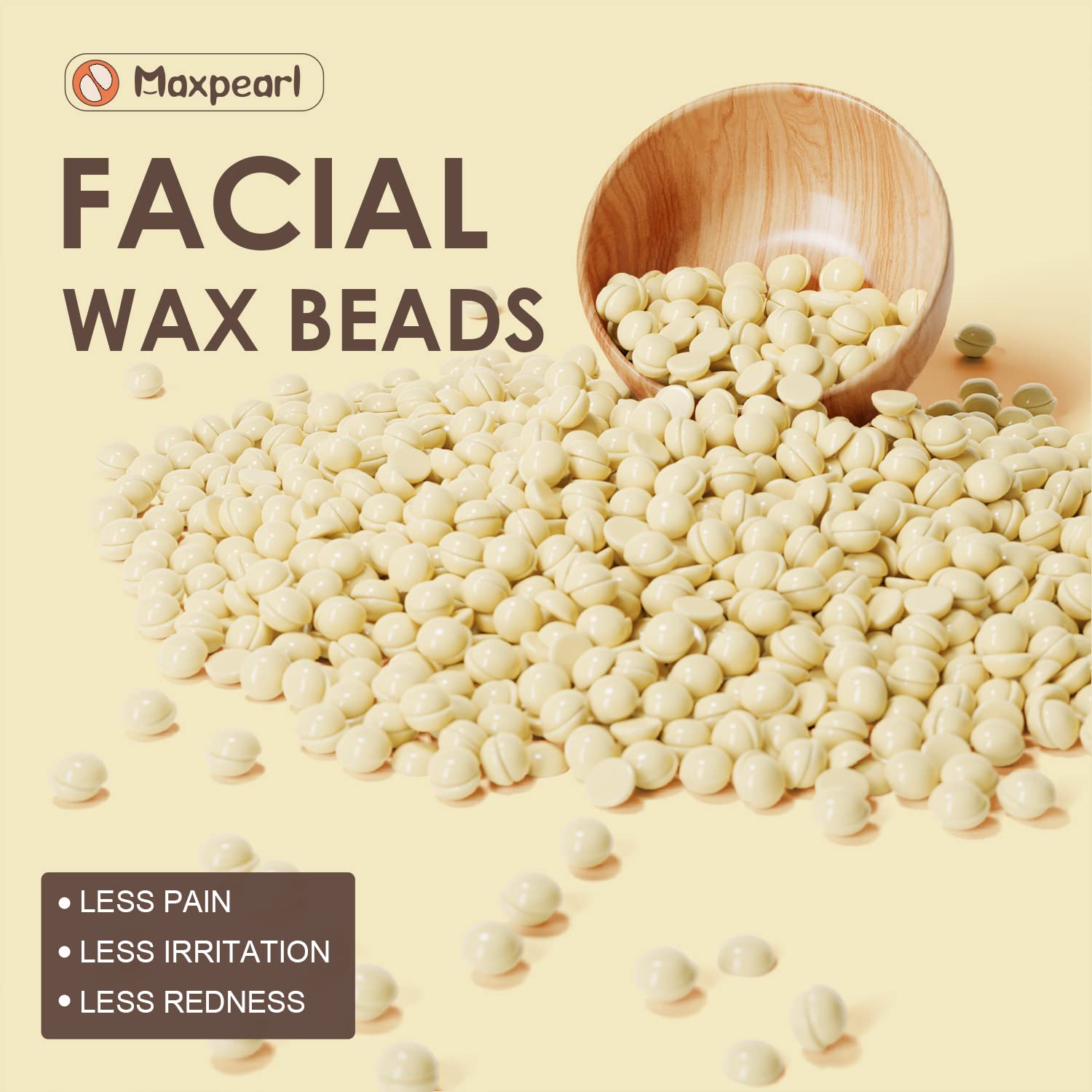 Maxpearl beginner-friendly wax beads heat quickly for at-home routines.