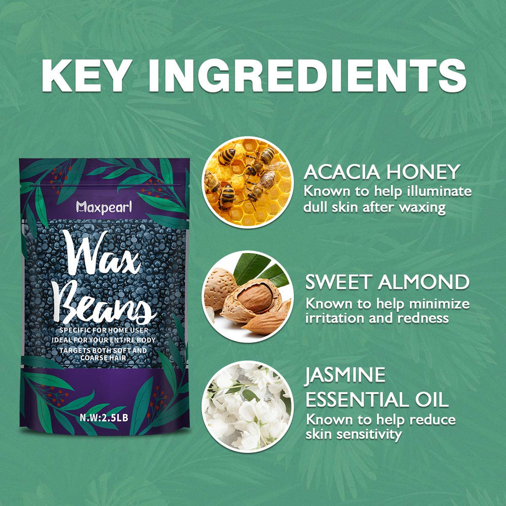 Maxpearl wax beads in professional salon setup for precise low-temperature waxing