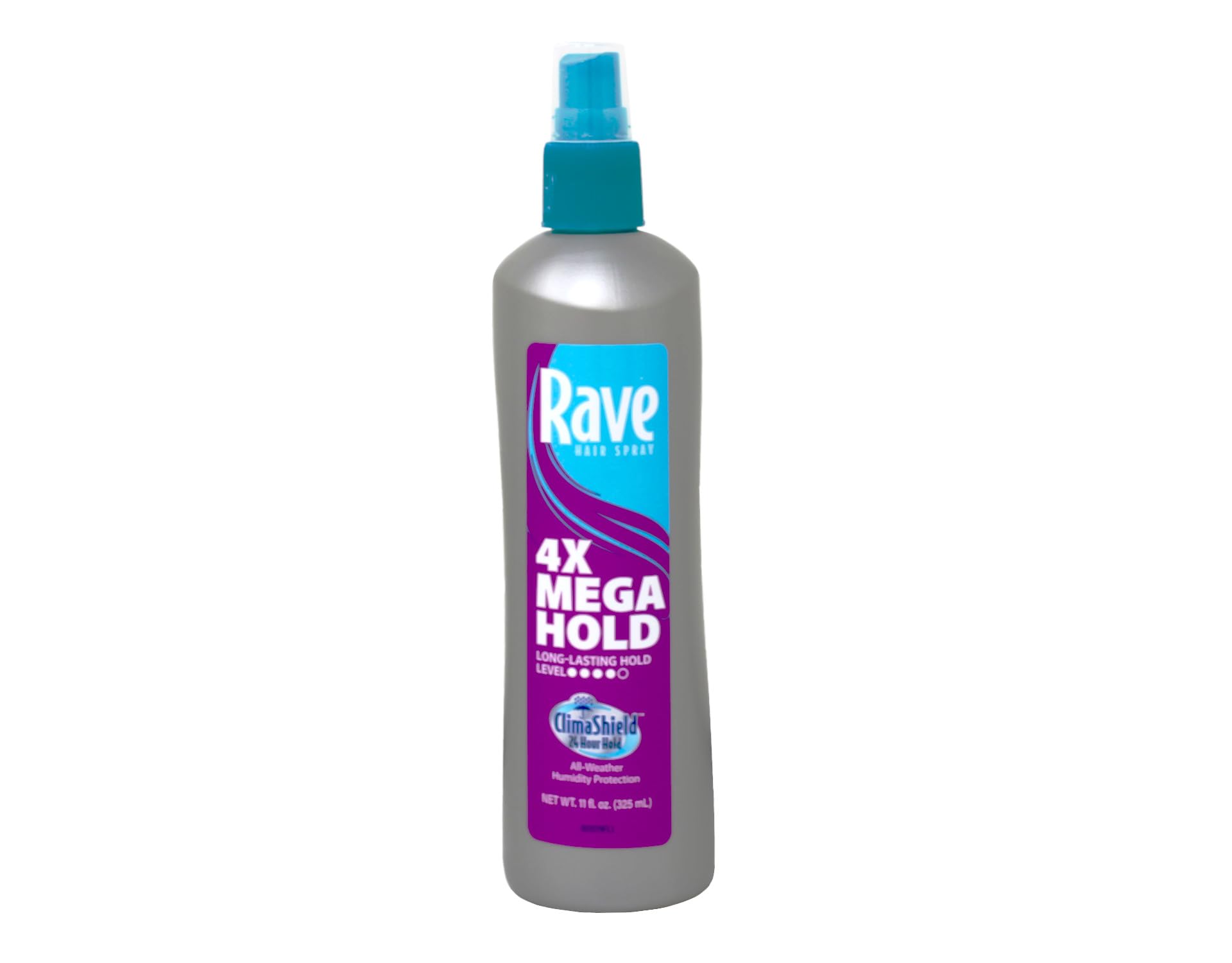 Maxtrv Rave 4X nozzle image highlights easy-to-apply mist and quick-dry styling.
