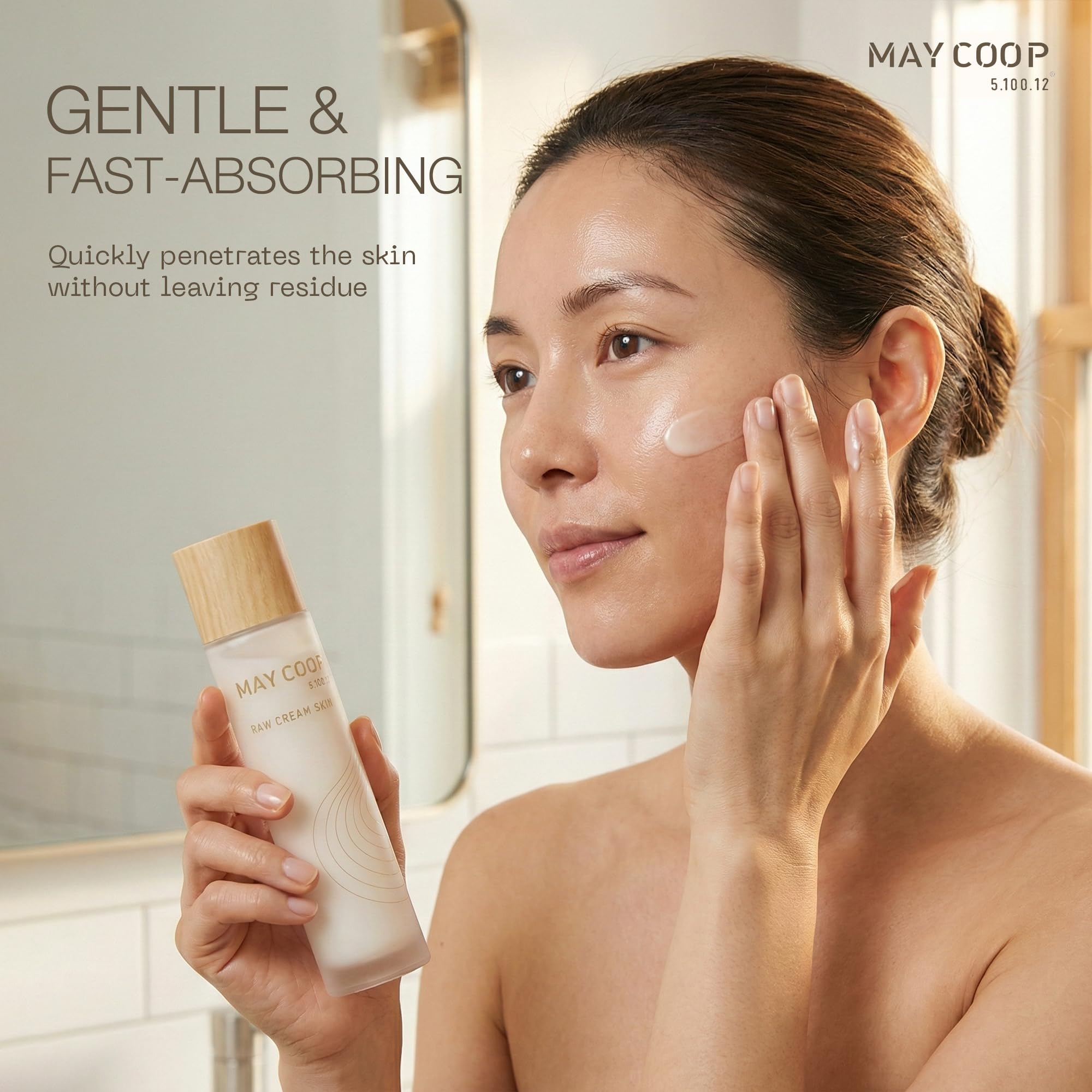 May COOP supports a simple daily routine for face and neck.