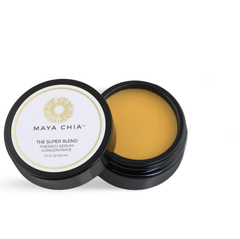 Maya Chia The Super Blend pressed serum bottle for daily hydration and radiant skin