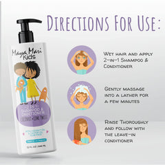 MAYA MARI coconut scent shampoo with refreshing daily fragrance.