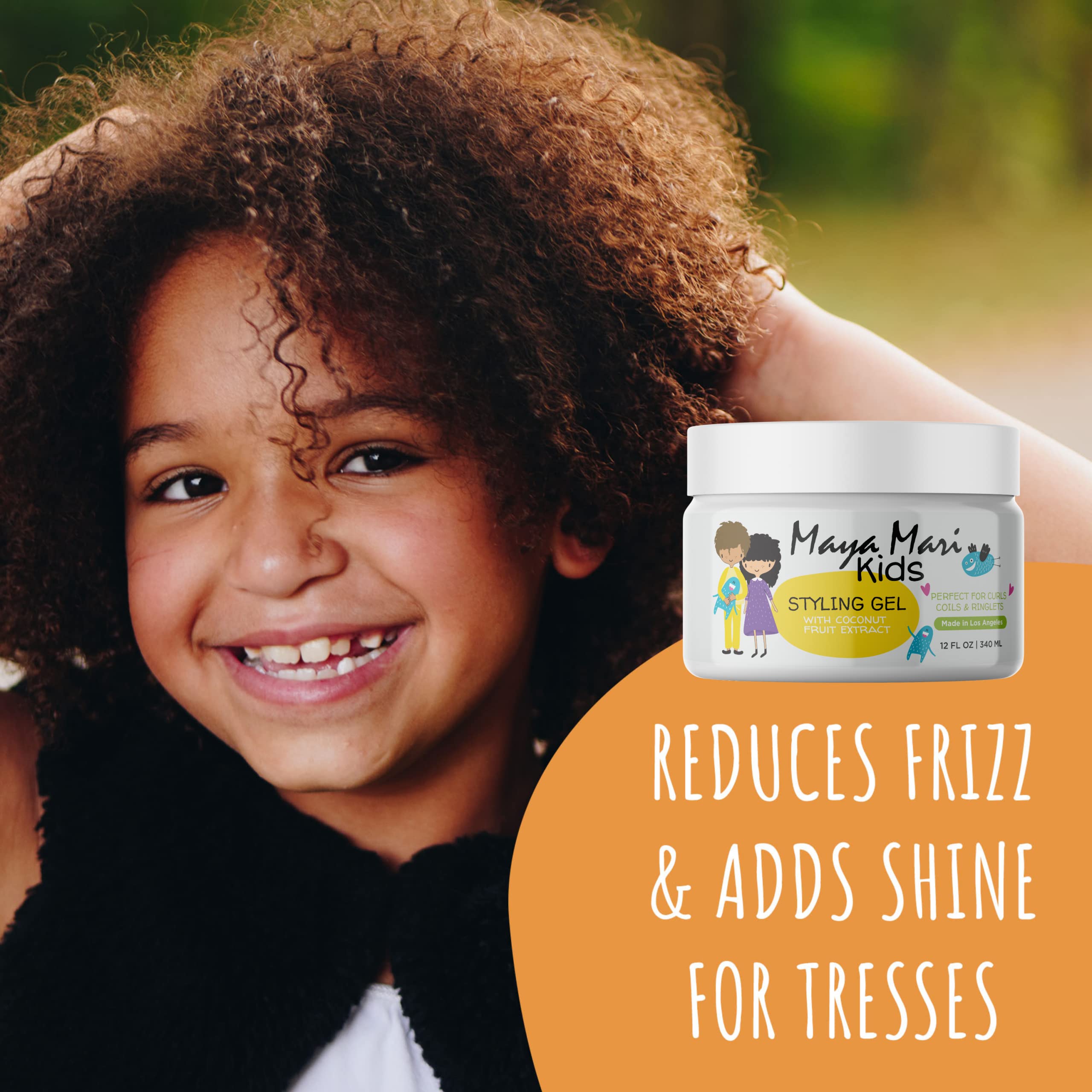 Maya Mari Kids bundle with gel and shampoo for easy styling.