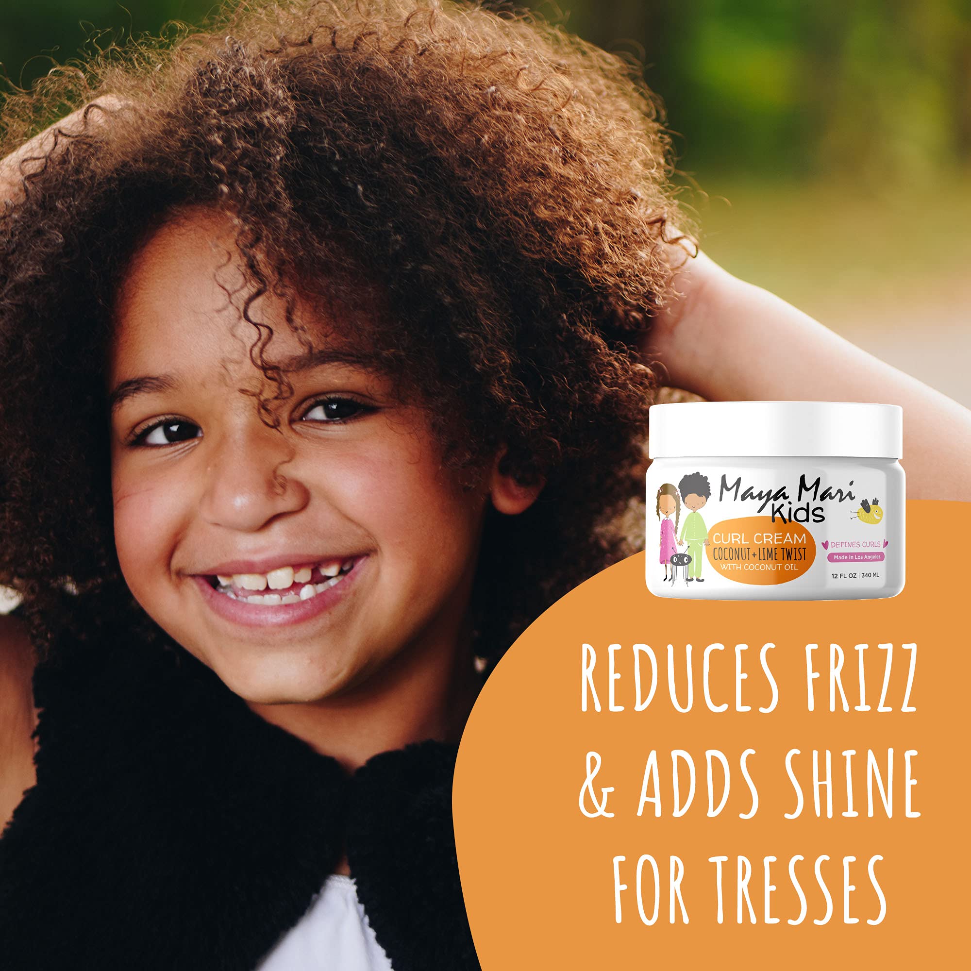 Maya Mari Kids Curl Cream defines curls with smooth texture