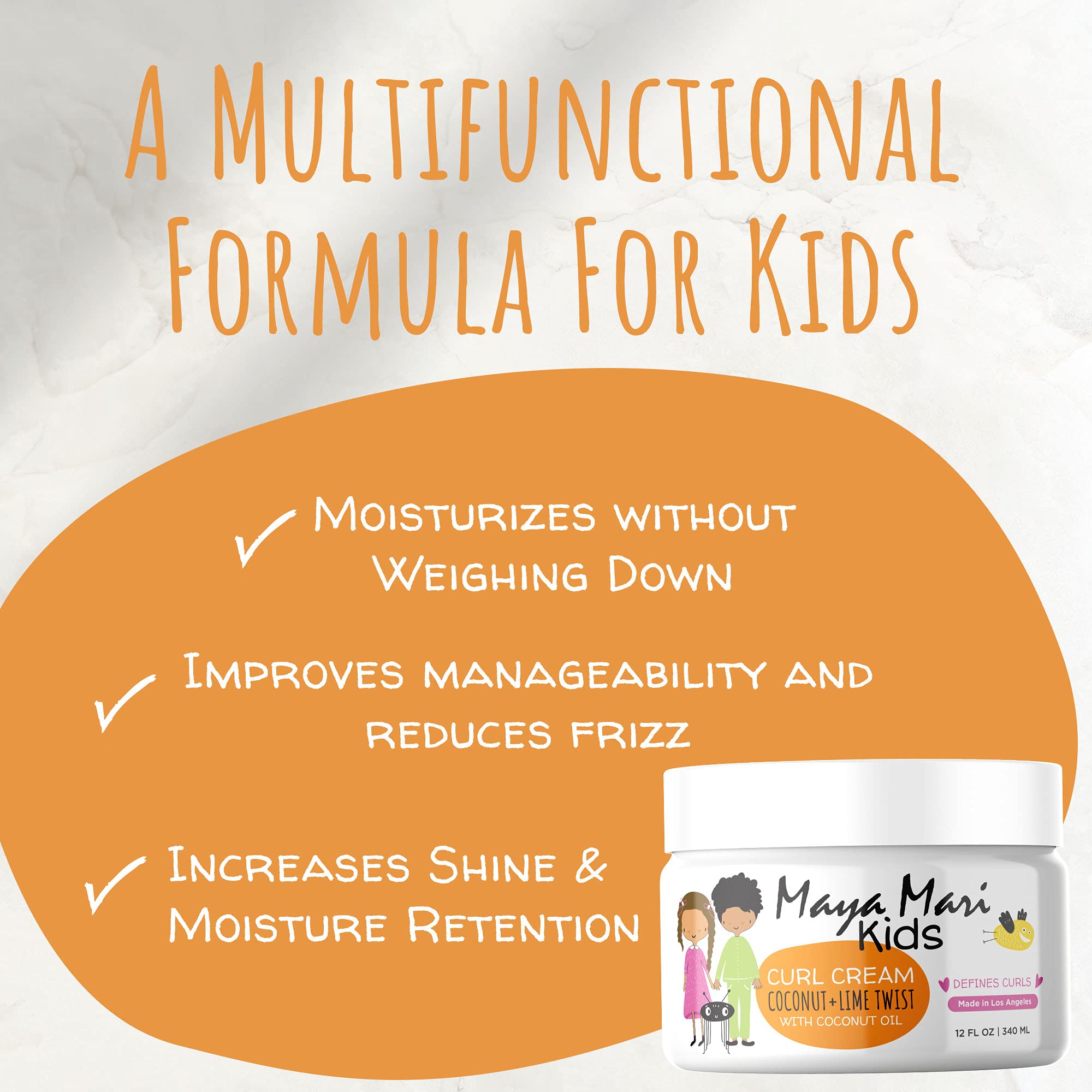 Maya Mari Kids Curl Cream tube ready to define curls