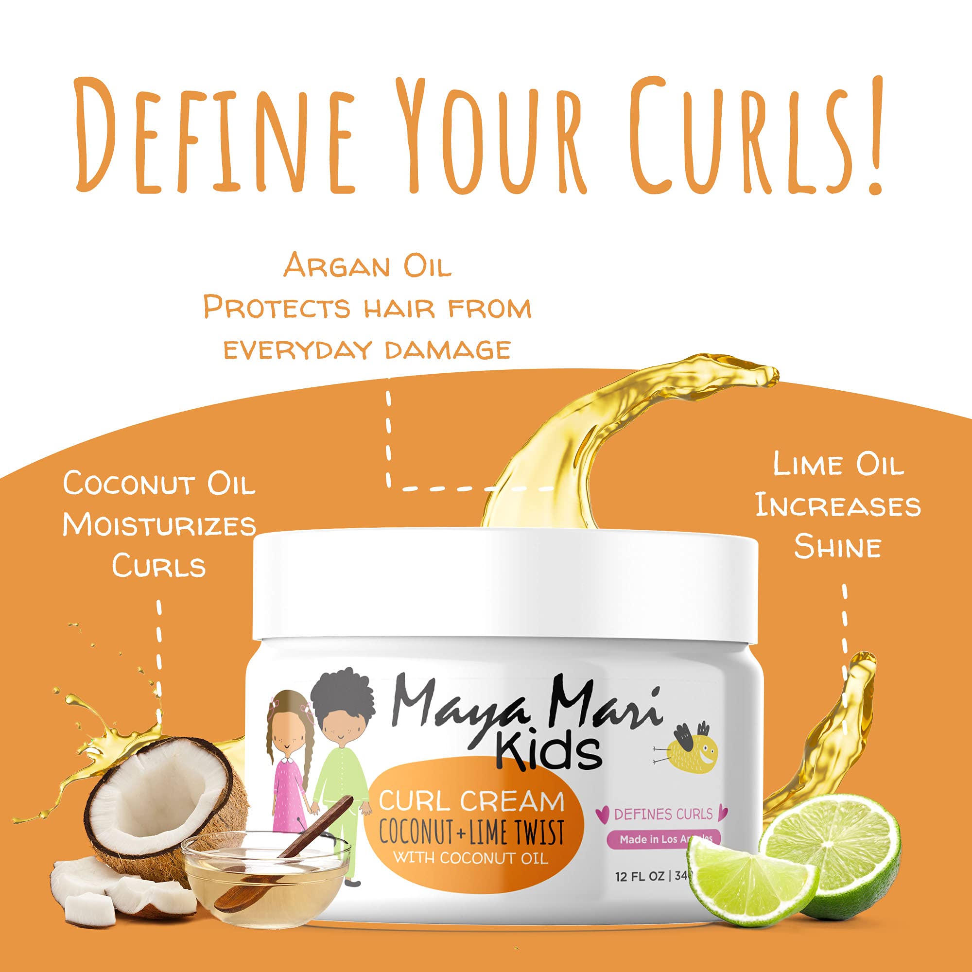 MAYA MARI hair shine closeup suggests healthy-looking curls