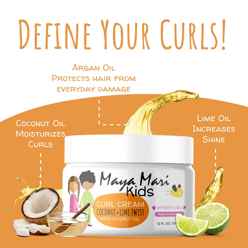 Maya Mari Kids Leave-In Conditioner label close-up highlighting gentle care