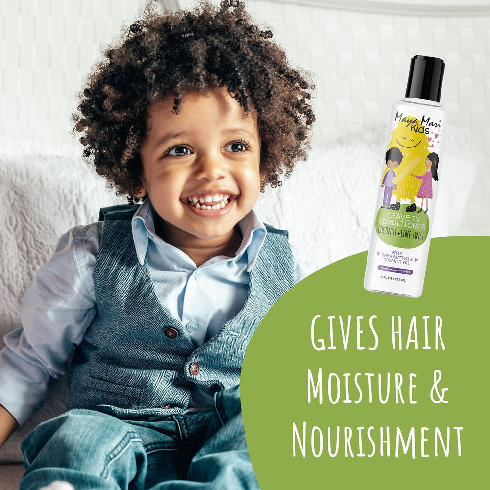 Maya Mari Kids packaging set emphasizing sulfate-free, cruelty-free values